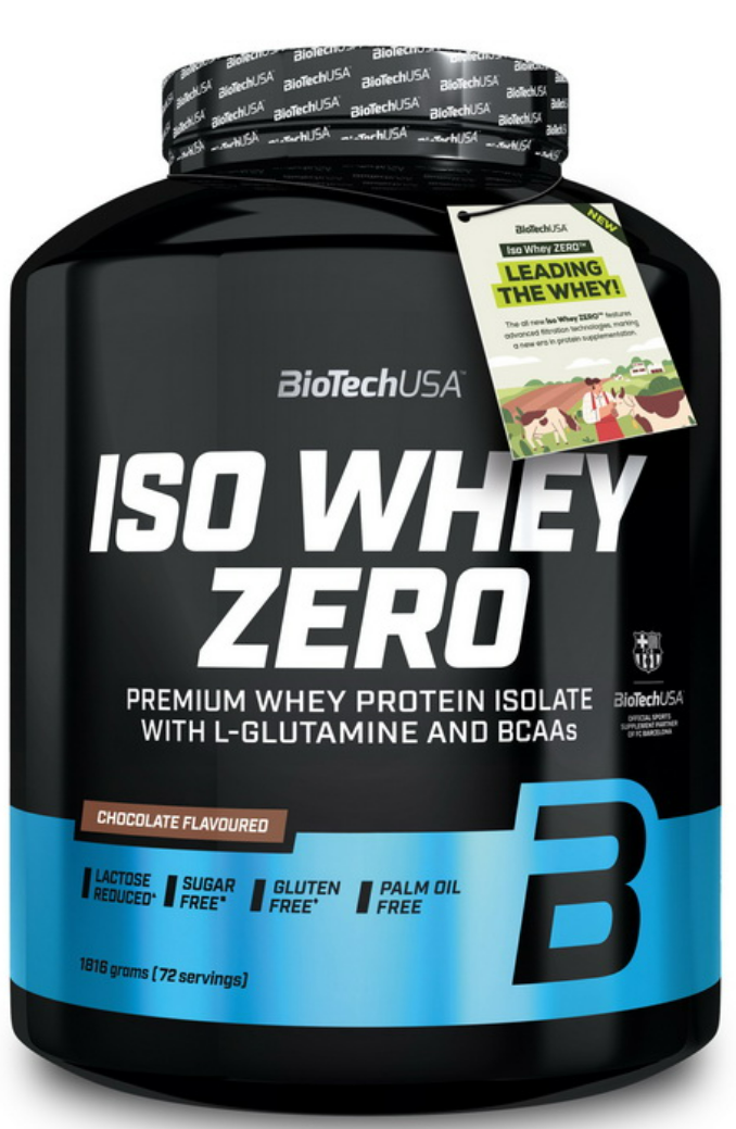 Протеїн соєвий ізолят BioTech Iso Whey Zero 1,81 кг шоколад