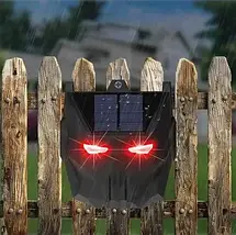 Ультразвуковий відлякувач тварин з підсвічуванням та сонячною батареєю | Набір 2 шт, захист саду та городу, фото 5