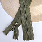 Потаємна блискавка 25см Китай нейлонова основа колір хакі