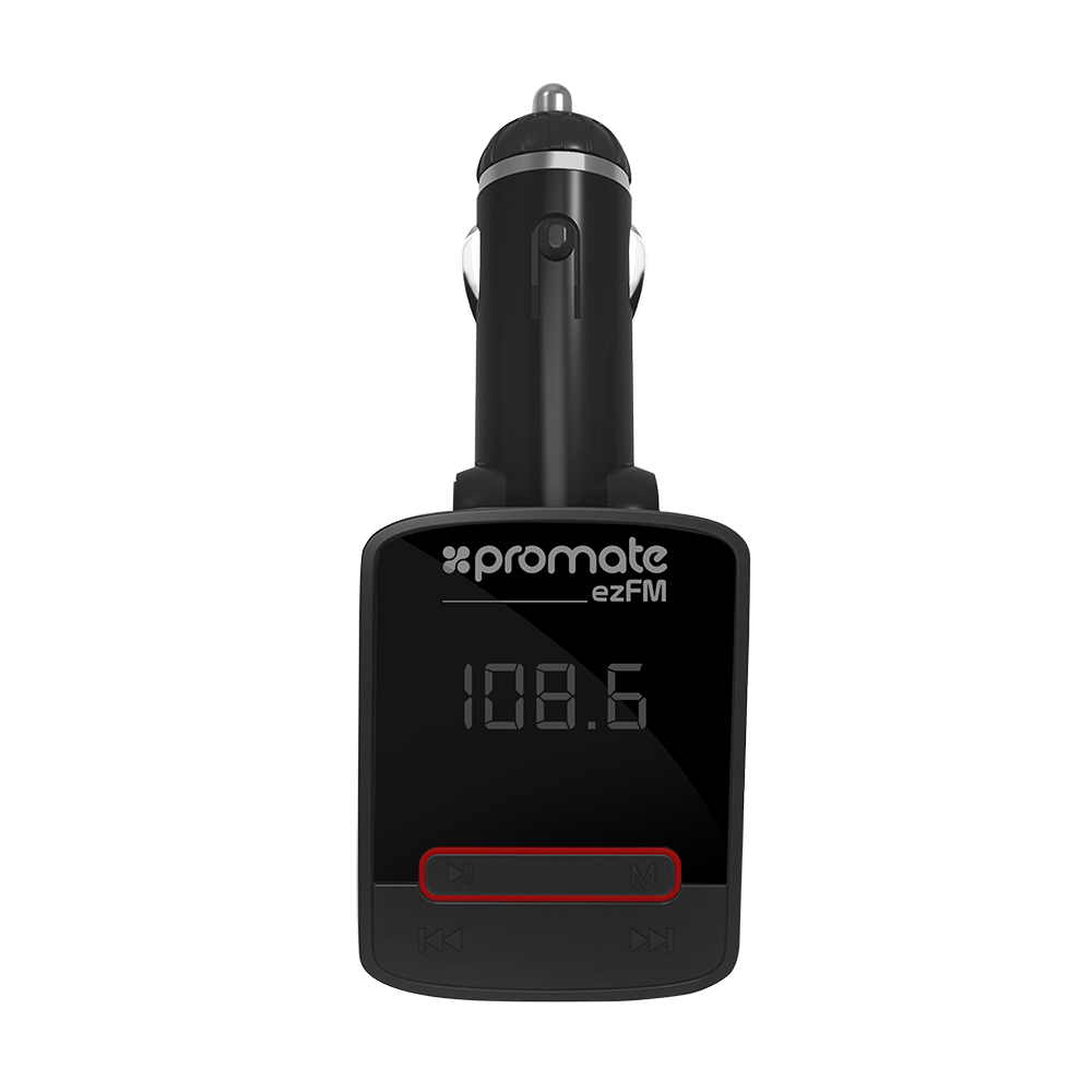 FM-трансмітер Promate ezFM Black (ezfm.black)