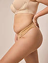 Трусики корегуючі утягуючі жіночі для зменшення силуету талії стрінги ромб+ бежеві розмір S, фото 8