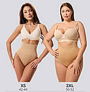 Трусики корегуючі утягуючі жіночі для зменшення силуету талії стрінги ромб+ бежеві розмір S, фото 5
