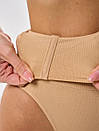 Трусики корегуючі утягуючі жіночі для зменшення силуету талії стрінги ромб+ бежеві розмір S, фото 9