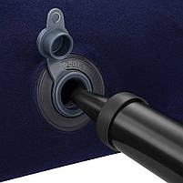 Надувний матрац Intex 64756 Classic Downy 191×76×25 см — одномісний флокований, з клапаном 2 в 1, фото 3