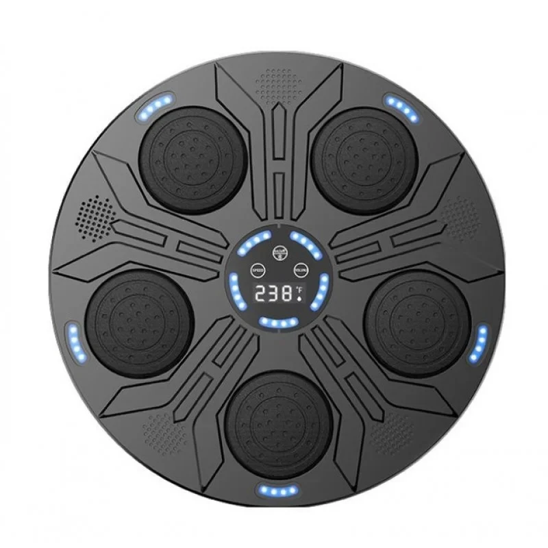 Настінний ударний електронний тренажер для боксу з підсвічуванням та музикою | Інтерактивний фітнес-аксесуар