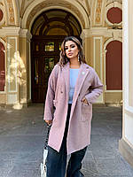 Жіноче пальто з хутра баранчик L-XXXL, фото 5