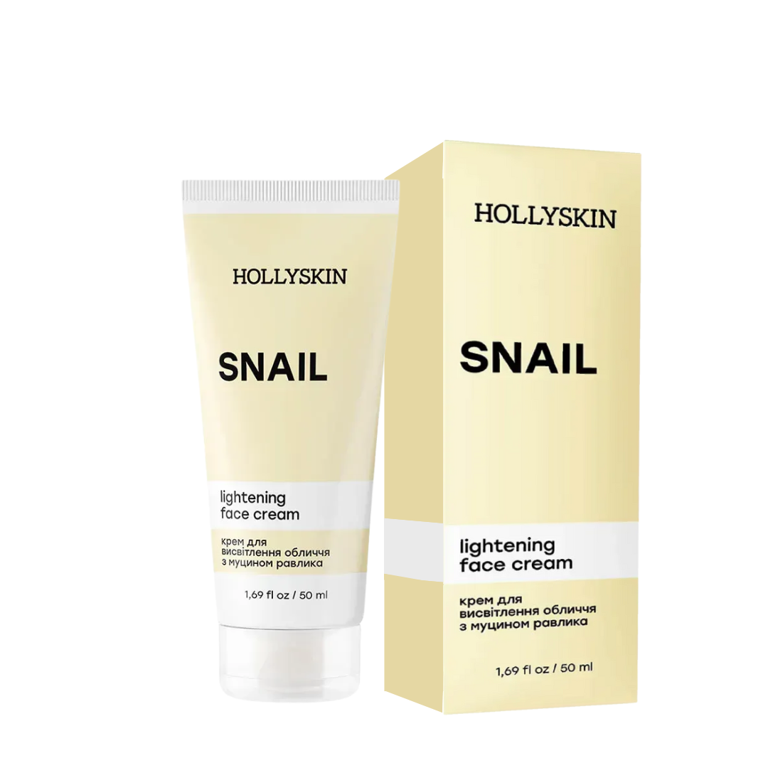 Крем для обличчя пом'якшуючий Hollyskin Snail Face Cream з муцином равлика 50 мл 0215h, фото 1