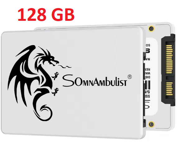 Внутрішній жорсткий диск 128GB SomnAmbulist SSD 2,5 SATA3 твердотільний ССД накопичувач, фото 1