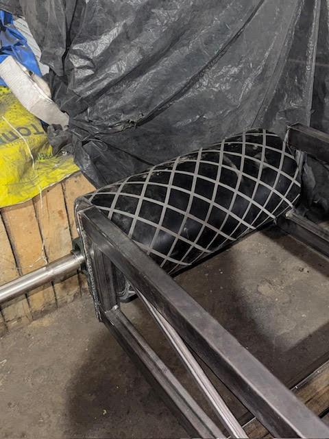 Барабан D-273 стрічкового конвеєра футерований під стрічку 500 мм, фото 1