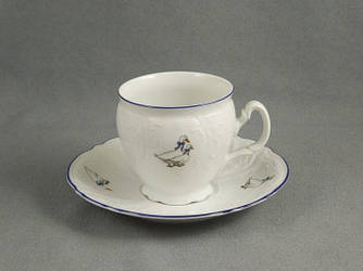 Набір кавовий Thun Bernadotte (Гусі св. блакитні) на 6 персон 12 предметів 170 мл порцеляна (5936B59/140)