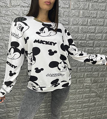 Стильний жіночий світшот з Міккі Маусом