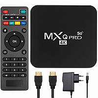 Смарт-TV приставка 4GB/64GB, Android 5+ пульт, MXQ 4K Pro / Андроїд приставка для телевізора / Smart TV