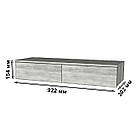 Підвісний туалетний столик для макіяжу, настінний косметичний столик з двома висувними ящиками, фото 10