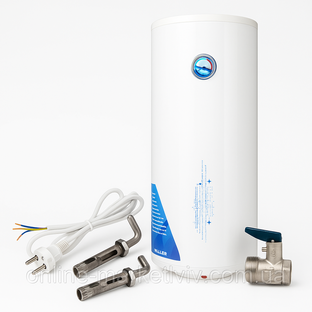 Вертикальний водонагрівач 80 л 2 кВт Willer EV100DR Optima / Бойлер / Водонагрівач із сухим ТЕНом, фото 1