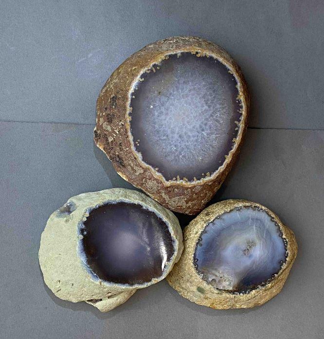 Сувенірний зріз натуральний Агат димчастий (ціна за 1 шт) вага від 300г., фото 1