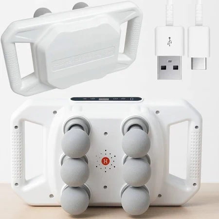 Вібромасажер для тіла з 6 роликами, USB, 25 Вт та швидкістью до 3200 об/хв – ергономічний ударний масажер