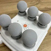 Вібромасажер для тіла з 6 роликами, USB, 25 Вт та швидкістью до 3200 об/хв – ергономічний ударний масажер, фото 2