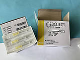 Голка для ін'єкцій,одноразова,стерильна 0.3 х 12мм  (30G х 1\2 ) " Medoject " 100шт.\уп., фото 3