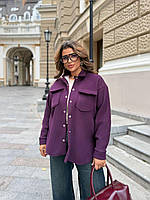 Жіноча вельветова сорочка на хутрі, фото 10