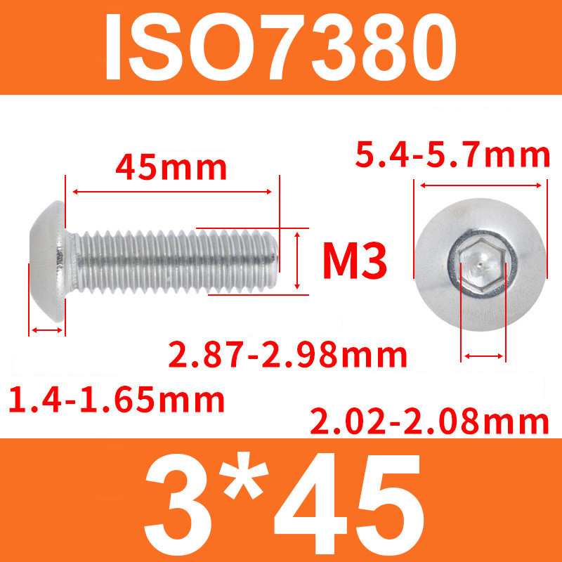 Винт ISO7380