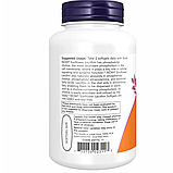 Лецитин соняшниковий Sunflower Lecithin 1200 мг NOW 200 капсул, фото 2