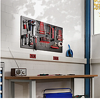 Настінна металева панель органайзер для інструментів 120×60 см, фото 7