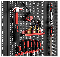 Настінна металева панель органайзер для інструментів 120×60 см, фото 4
