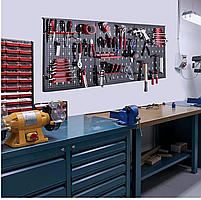 Настінна металева панель органайзер для інструментів 120×60 см, фото 8