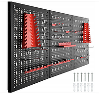 Настінна металева панель органайзер для інструментів 120×60 см, фото 3