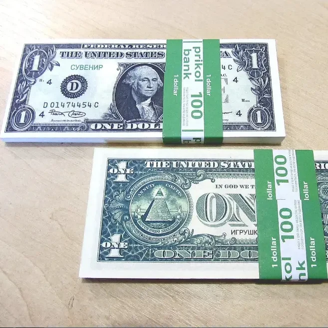 Хіт! Гроші Прикол у Пачках 1 долар 80 шт./пач., пачка баксів