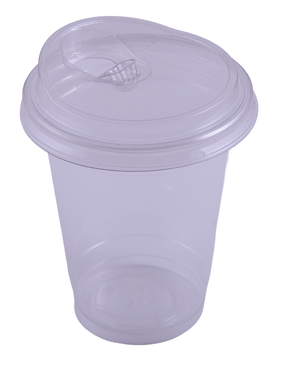 Стакан пластиковий 540мл з кришкою поїлкою (100шт), фото 1