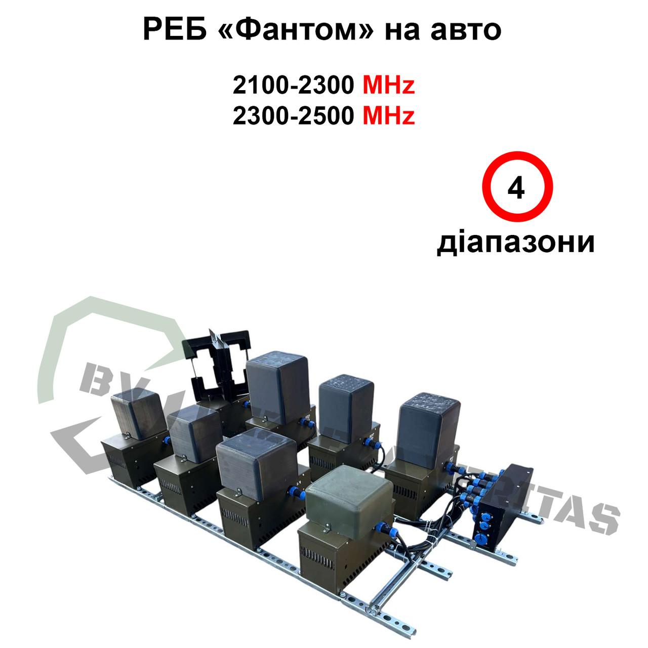 Купольний РЕБ на авто «Фантом» на 4 діапазона (2100-2500МГц)