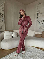 Жіноча велюрова піжама осінь-зима, фото 10