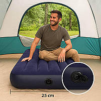 Надувний матрац Intex 64757 Classic Downy 191×99×25 см — односпальний, Dura-Beam, фото 7