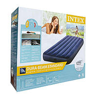Надувний матрац Intex 64757 Classic Downy 191×99×25 см — односпальний, Dura-Beam, фото 2