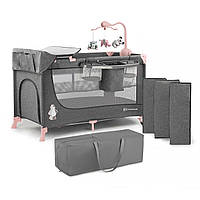 Ліжечко-манеж KiderKraft JOY Pink