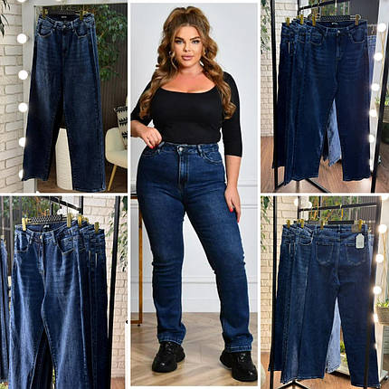 Стильні жіночі джинси, тканина "Джинс" 54, 56, 58, 60, 62, 64 розмір 54, фото 1