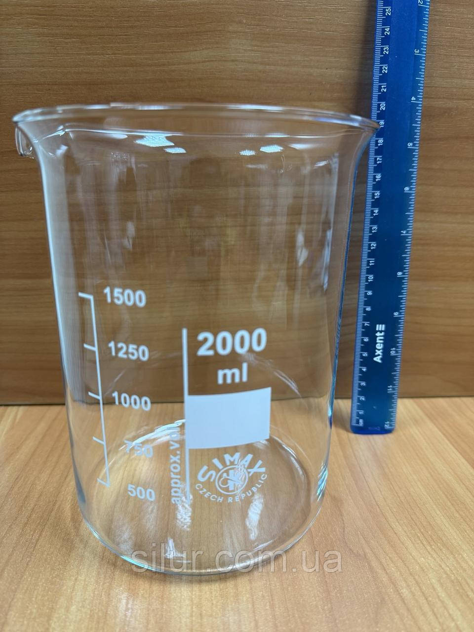Склянка низька 2000 мл (Чехія), фото 1