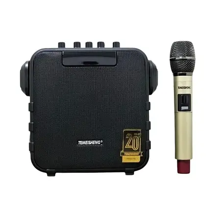 Акумуляторна колонка Temeisheng SL06-26 80Вт з 6" НЧ динаміком, Bluetooth, USB, FM-радіо та радіомікрофоном, фото 1