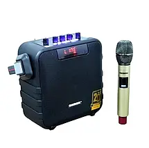 Акумуляторна колонка Temeisheng SL06-26 80Вт з 6" НЧ динаміком, Bluetooth, USB, FM-радіо та радіомікрофоном, фото 2