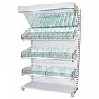 Кондитерський стелаж 1900*1200 мм приставний стелаж для кондитерки Рістел, торговий стелаж ТИП 9, фото 5