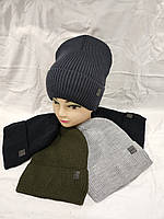 Шапка дитяча в'язана на флісі