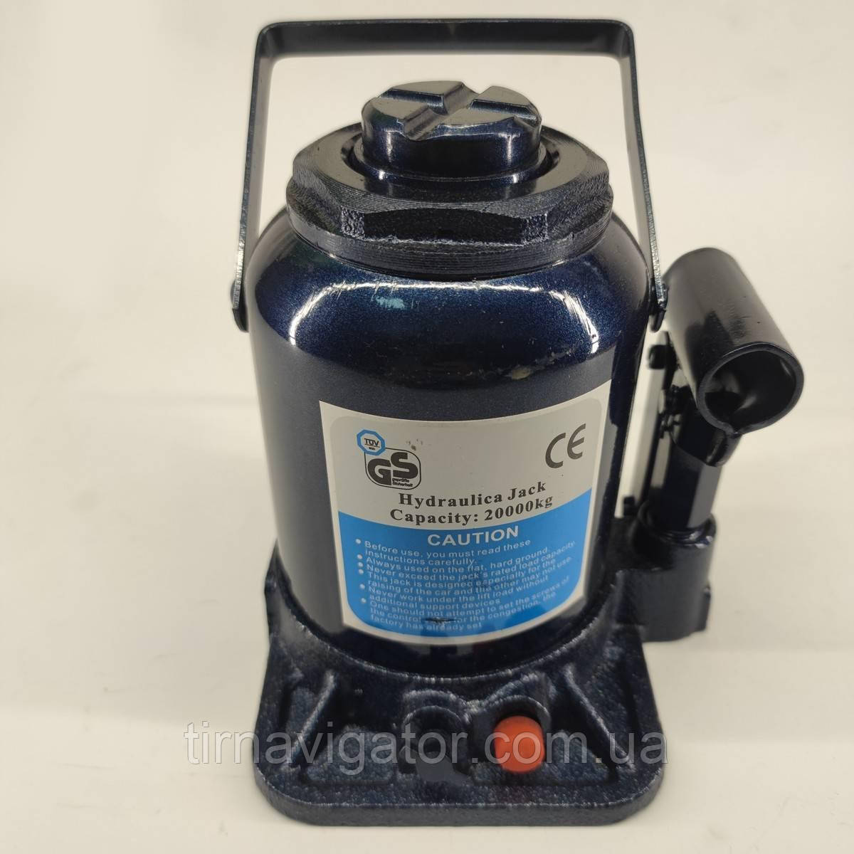 Домкрат 20т гідравлічний середній H=190-370mm, фото 1
