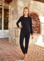 Дитячі термолегінси для дівчинки з 5 до 12 років TM Berrak чорні