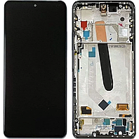 Дисплей Xiaomi Poco F4 чорний Екран з сенсором (модуль) OLED + рамка
