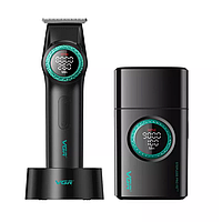 Професійний комбо-набір VGR Professional Barber Comb V-977&V-377 Black (V-977&V-377-BK)