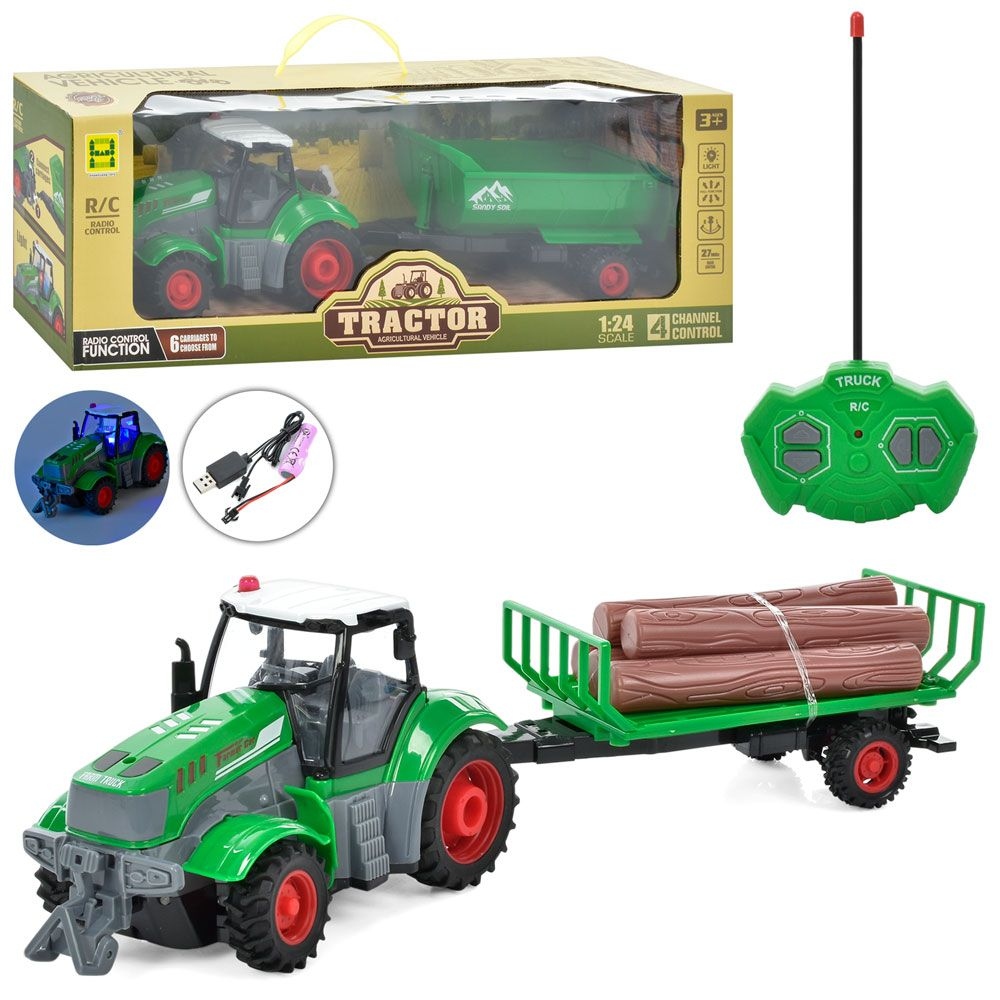 Дитячий трактор на радіокеруванні SH091-472B-73B 2 види, фото 1