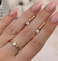 Набір з золотом 375п сережки та каблучка