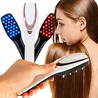Масажний гребінець для шкіри голови Phototherapy Massage Comb Фототерапевтичний масажний гребінець з LED-підсвіткою 3 в 1