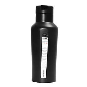 Термос RIAS XL-897 з карабіном і трубочкою 500ml Black (3_07326)